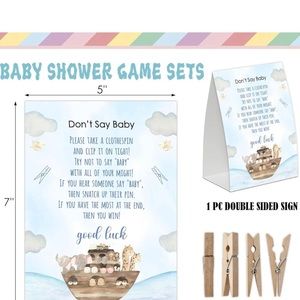 Noah's Ark Don't Say Baby Game for Baby Shower